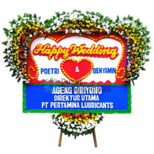 PBPW-012 Bunga Papan Happy Wedding